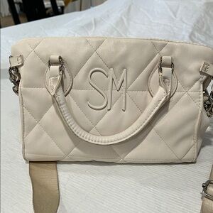 Chic Cream Satchel Bag
